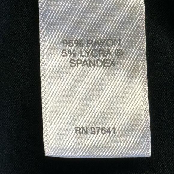 J. Jill Wearever Collection Sleeveless V-Neck Top Women L Black Tan Abstract - Picture 6 of 6